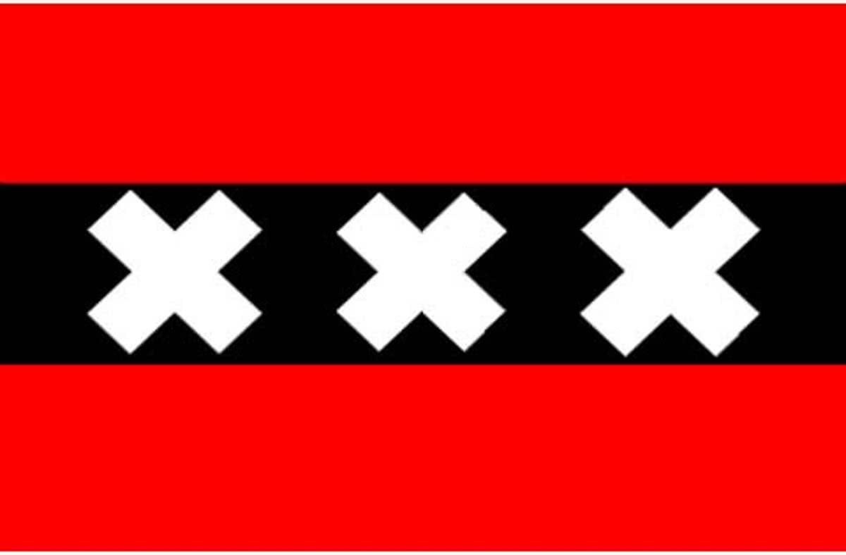 Vlag Amsterdam 100 x 150