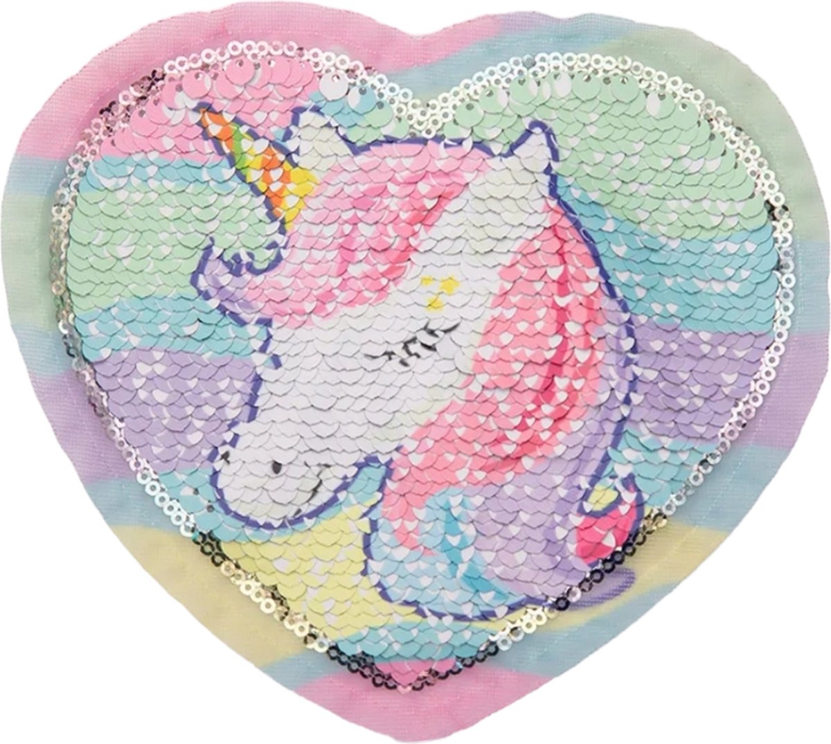 Patch - Embleem - Eenhoorn - Reversible - Unicorn - 13 x 15CM