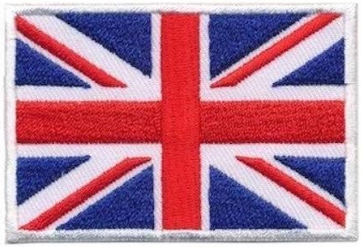 Patch - Strijkembleem - Britse vlag - 7 x 4,5 cm