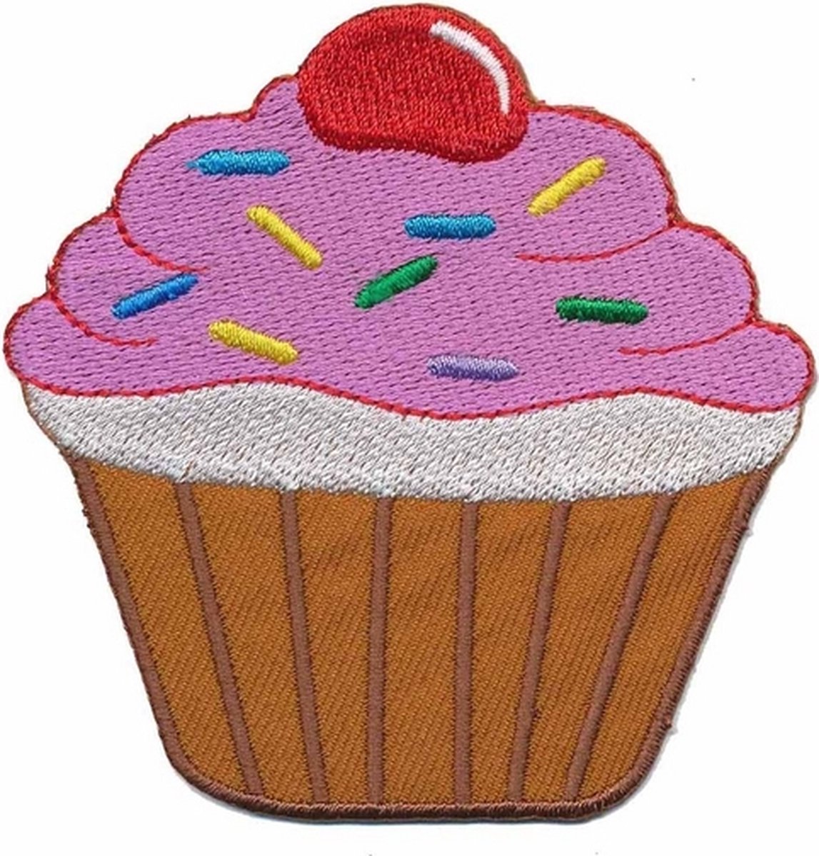 Patch - Strijkembleem - Cupcake - 8cm