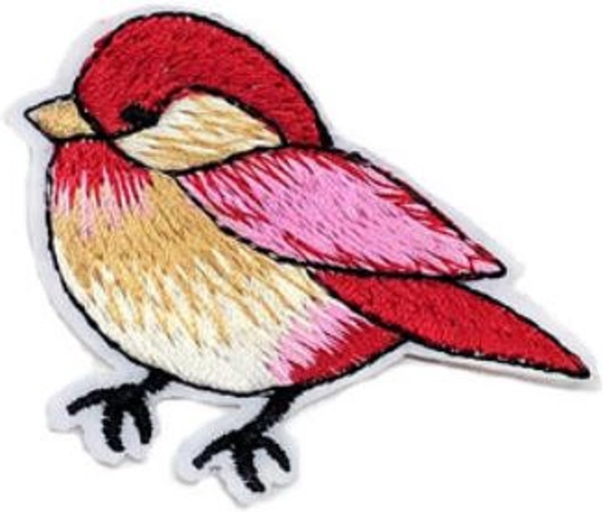 Strijkembleem - Patch - Vogel - 6 x 4 cm