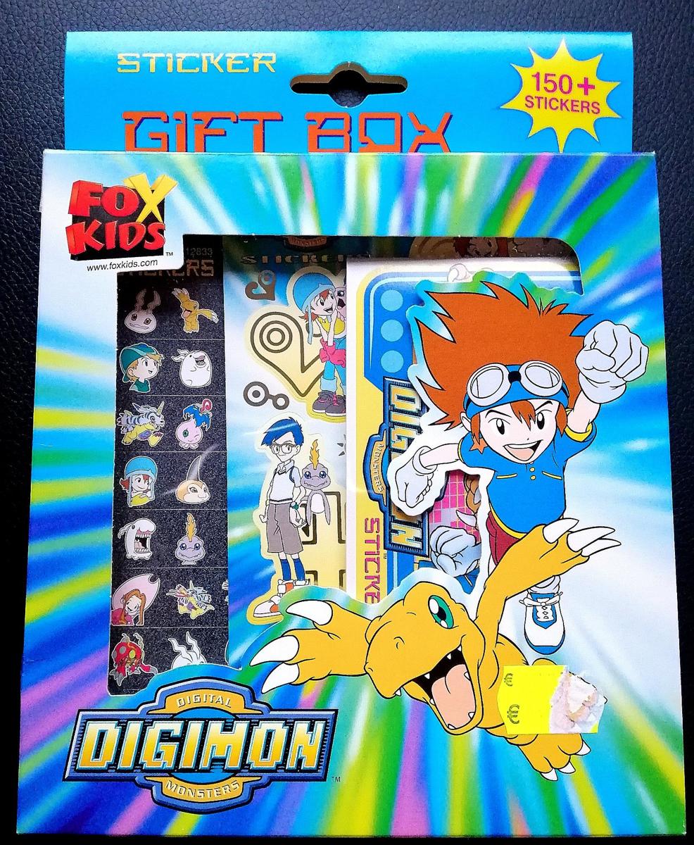 Fox Kids Digimon Sticker gift box, 150 stickers