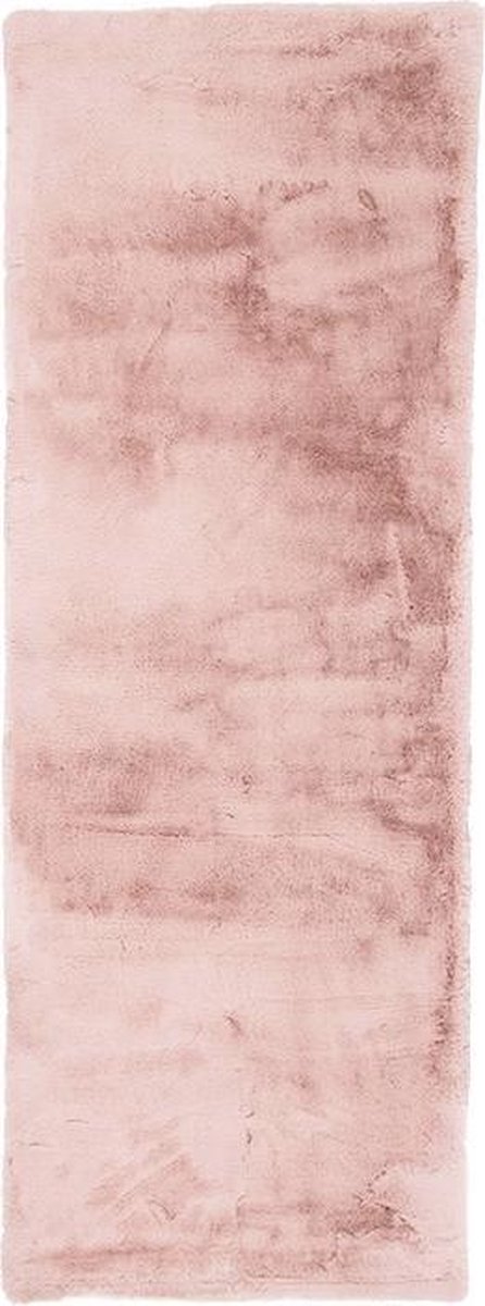 Zachte Hoogpolige loper - Comfy Roze 80x180cm