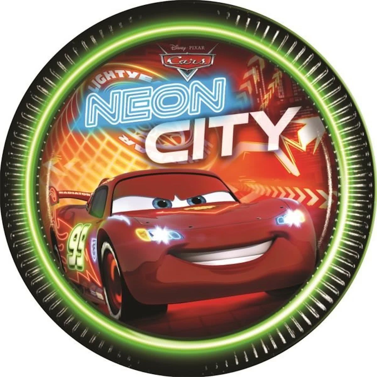 Disney Cars 82626 Rond Papier Multi kleuren 8stuk(s) bord