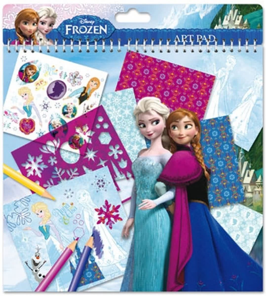 Disney Frozen stickers en sjablonen doeboek.