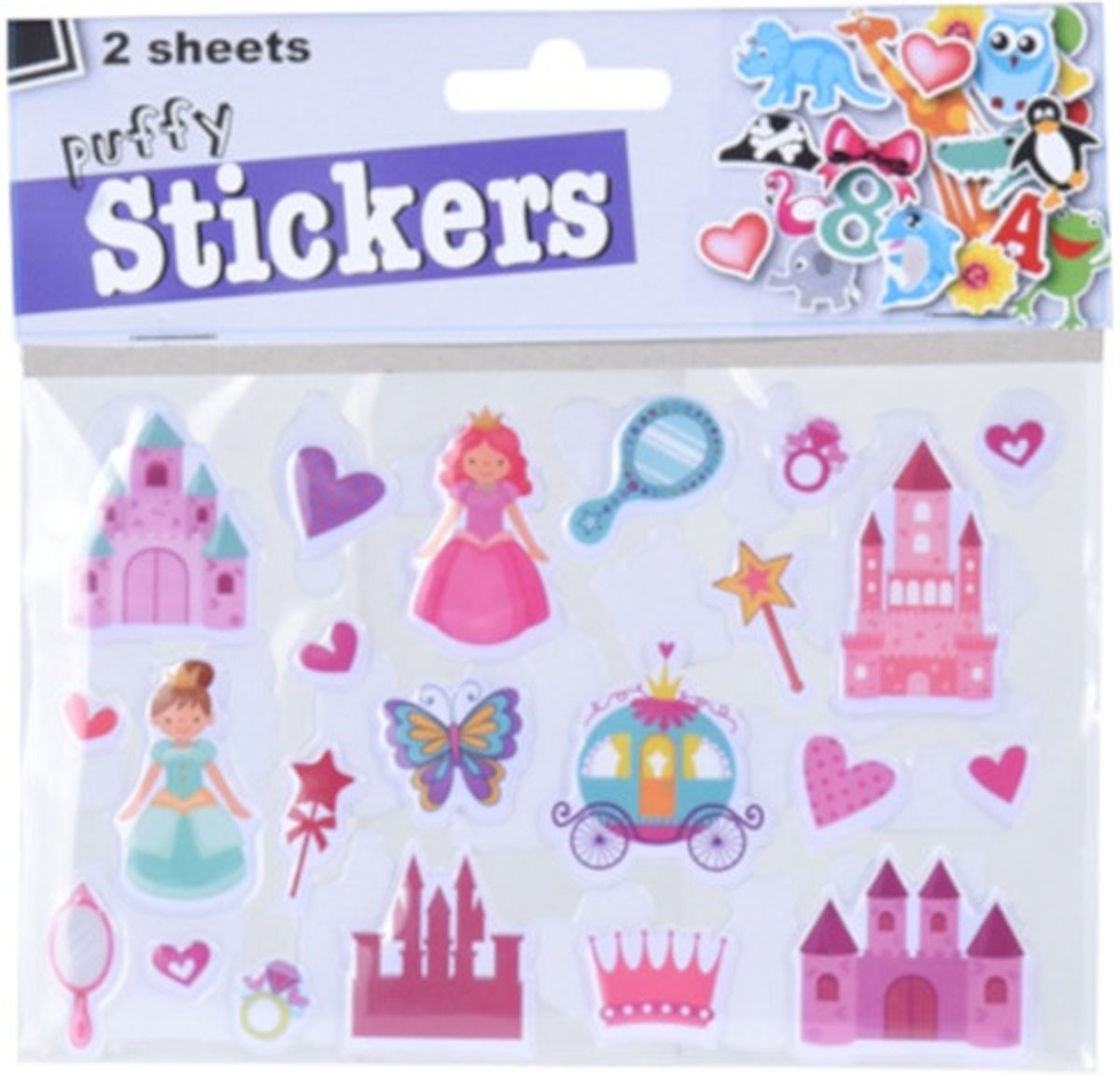 Free And Easy 3d Stickers Vinyl Prinsessen En Kastelen 2 Vellen