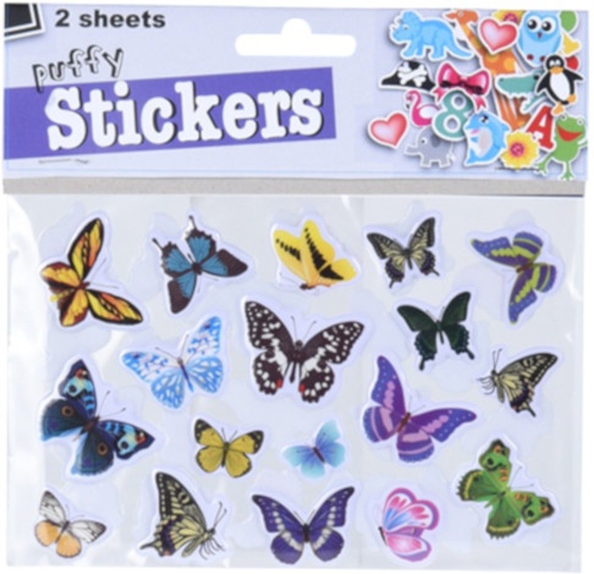 Free And Easy 3d Stickers Vlinders Bloemen 2 Vellen