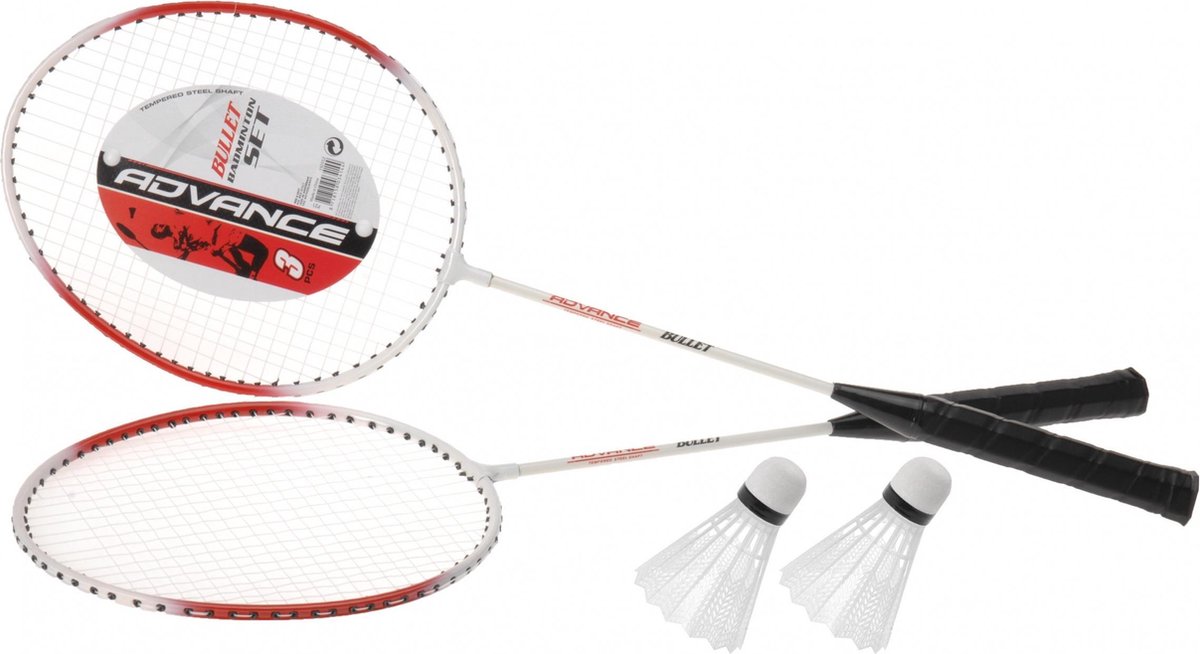 Free And Easy Badmintonset 4-delig Wit/rood