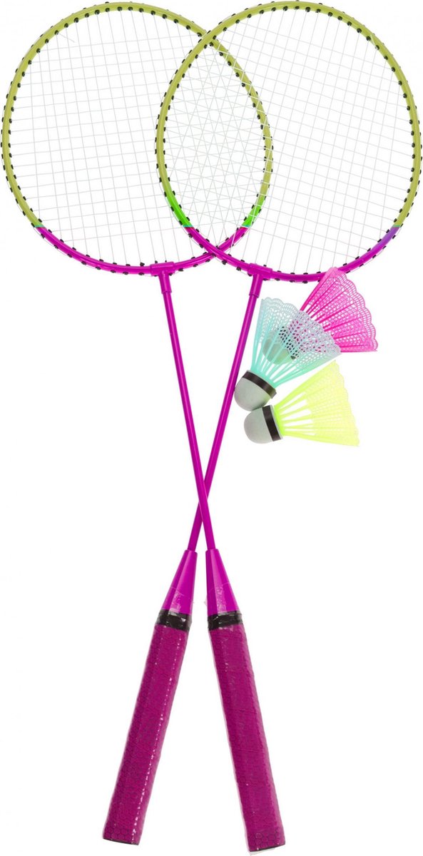 Free And Easy Badmintonset Roze 5-delig