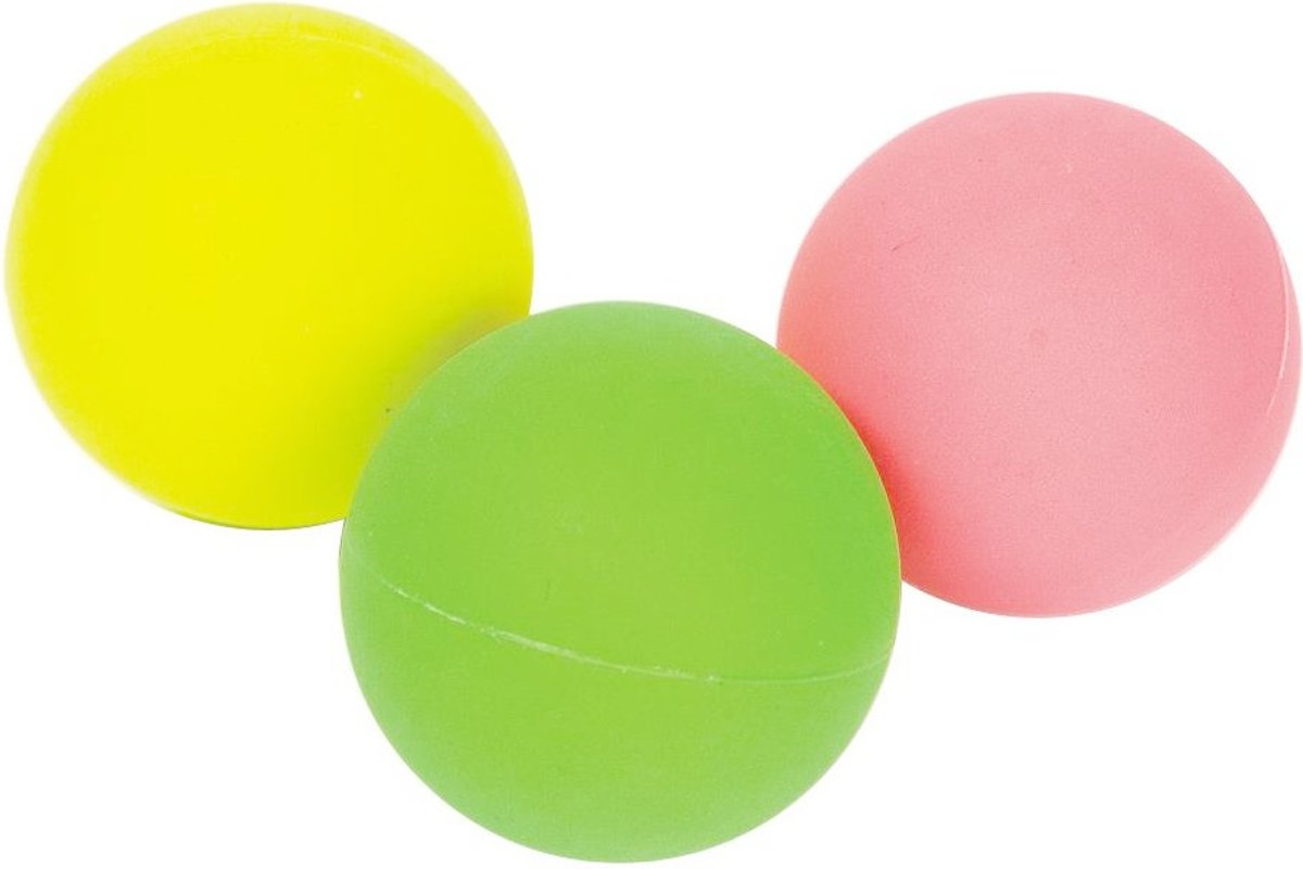 Free And Easy Beachball Balletjes 3 Stuks Groen/geel/roze