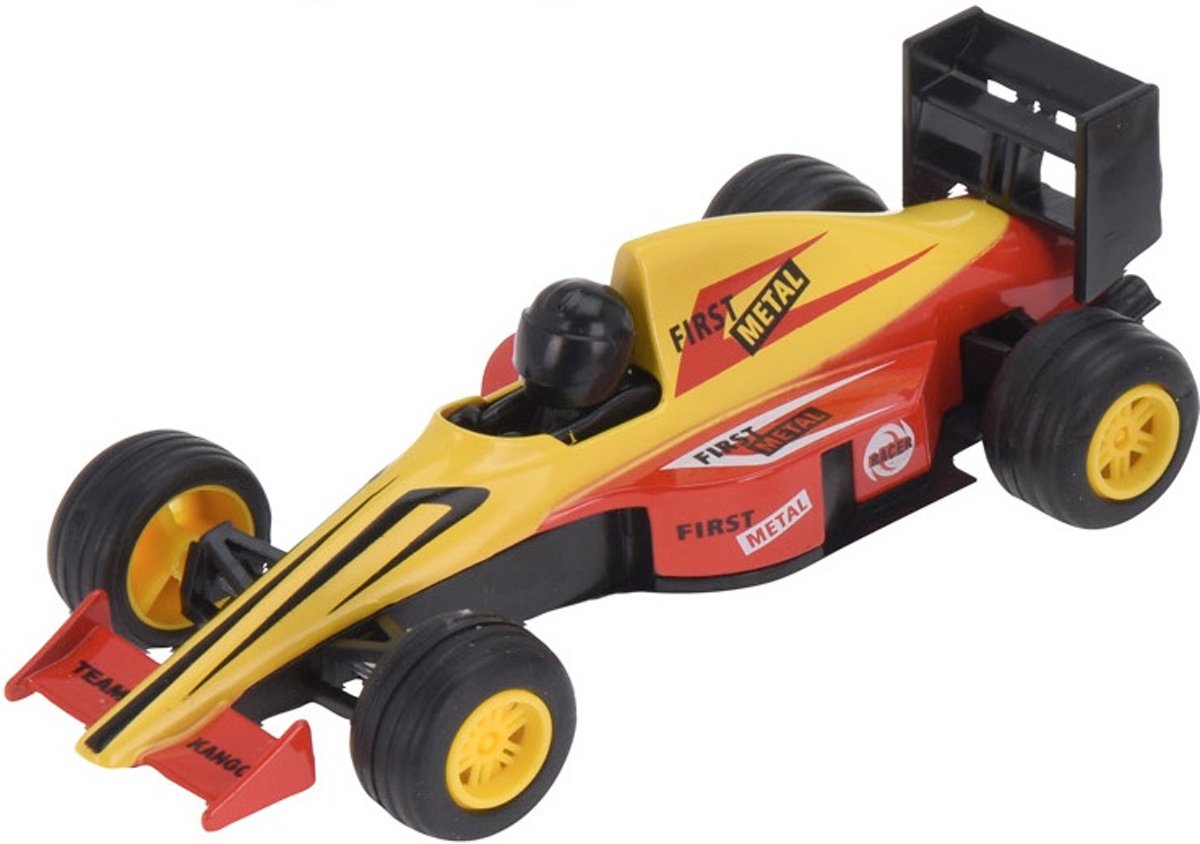 Free And Easy Raceauto 13 Cm Geel