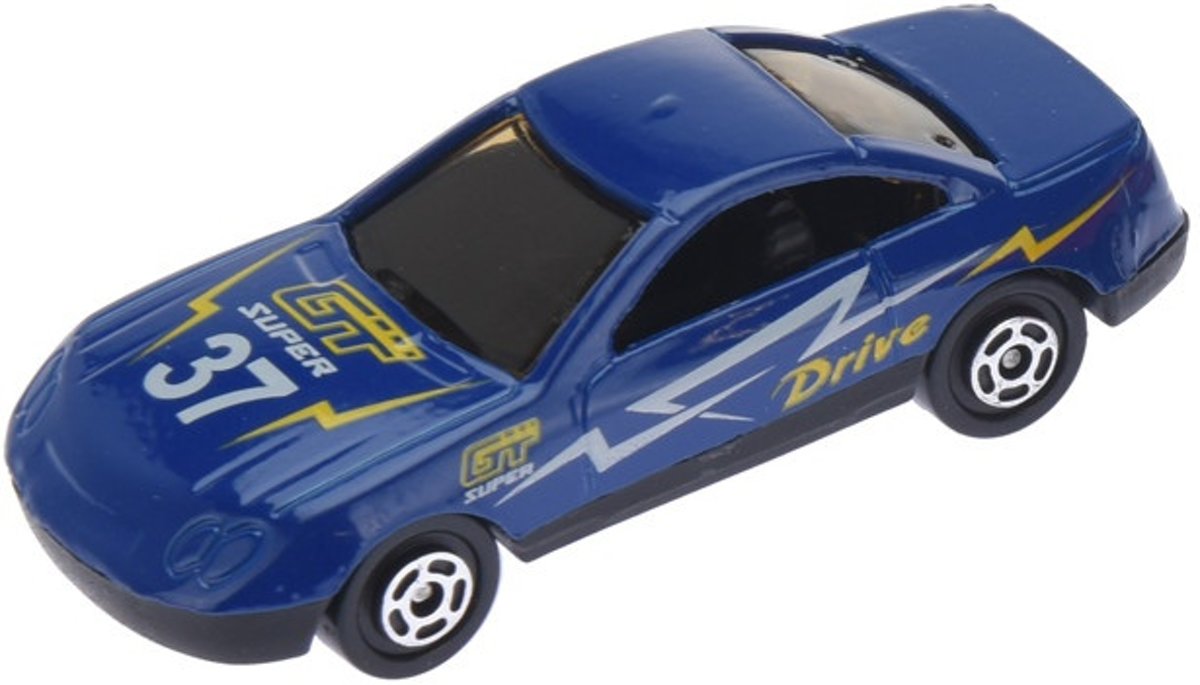 Free And Easy Raceauto 7,5 Cm Donkerblauw