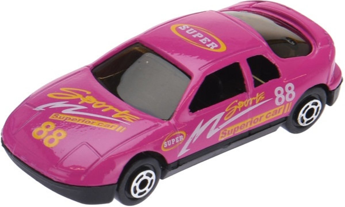 Free And Easy Raceauto 7,5 Cm Roze