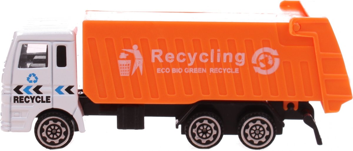 Free And Easy Recycle Vrachtwagen Oranje 11 Cm