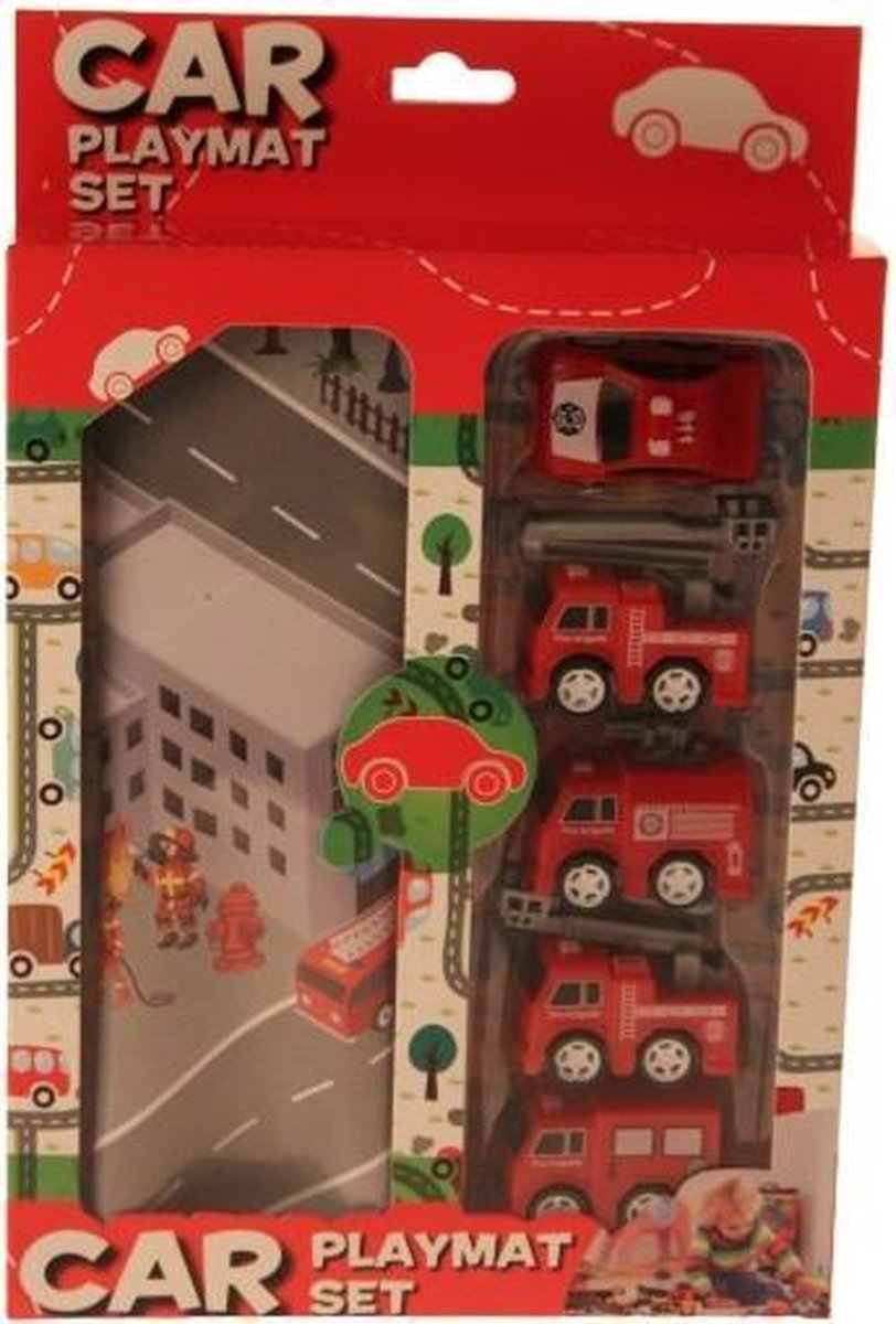 Free And Easy Speelmat Set Brandweer 6-delig