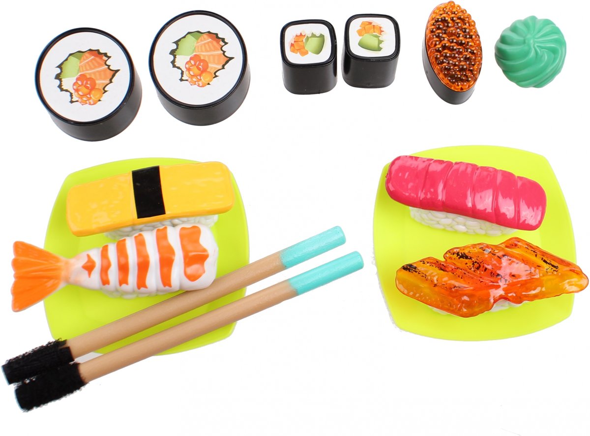 Free And Easy Speelset Sushi 15-delig