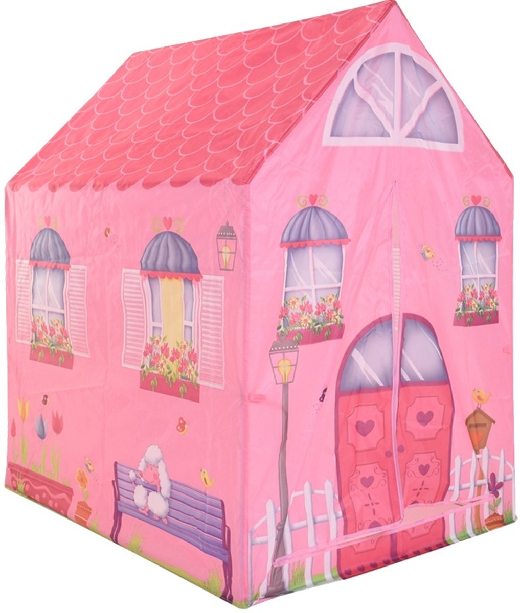 Free And Easy Speeltent Roze Huis 102 Cm Roze