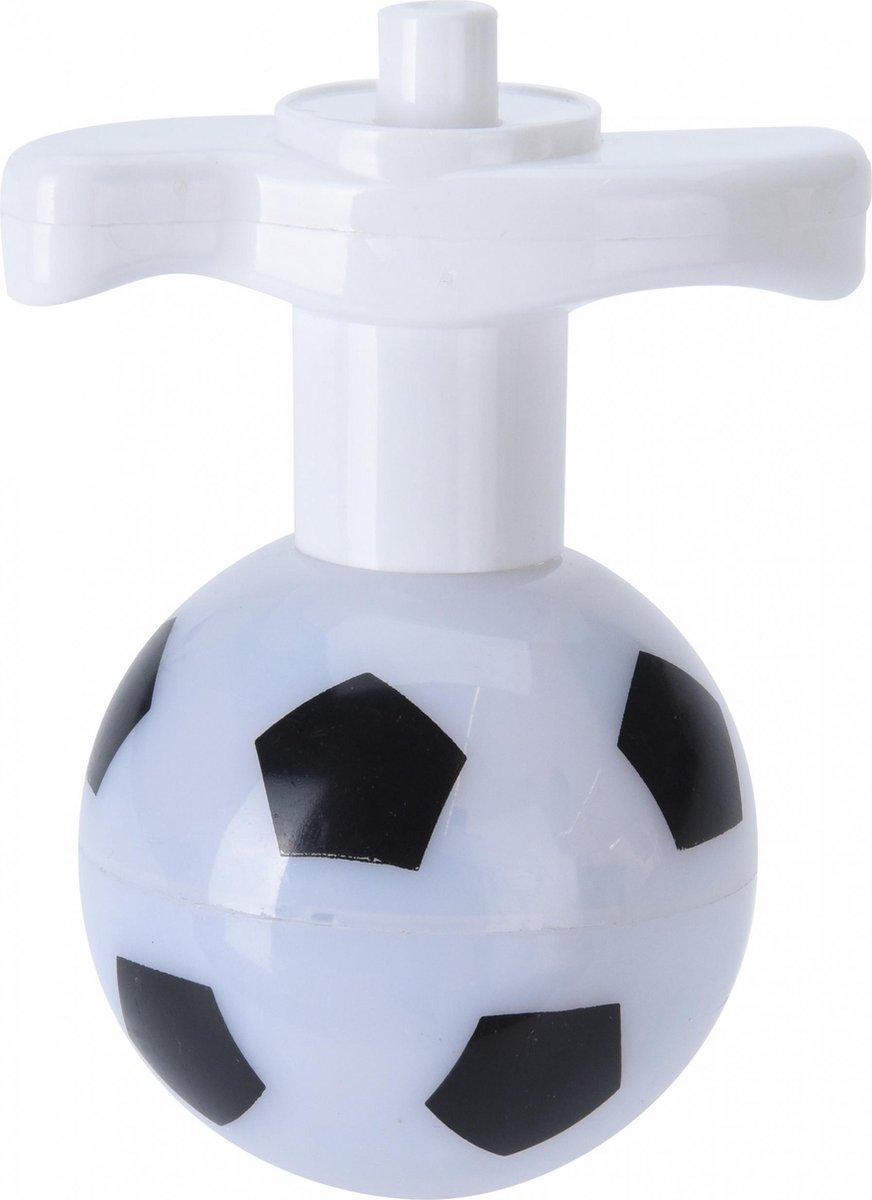 Free And Easy Spinner Football Junior 6 Cm Wit/zwart