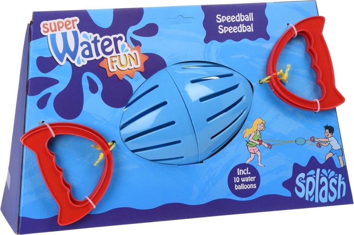 Free And Easy Splashbal Blauw 20 Cm + 10 Waterballonnen