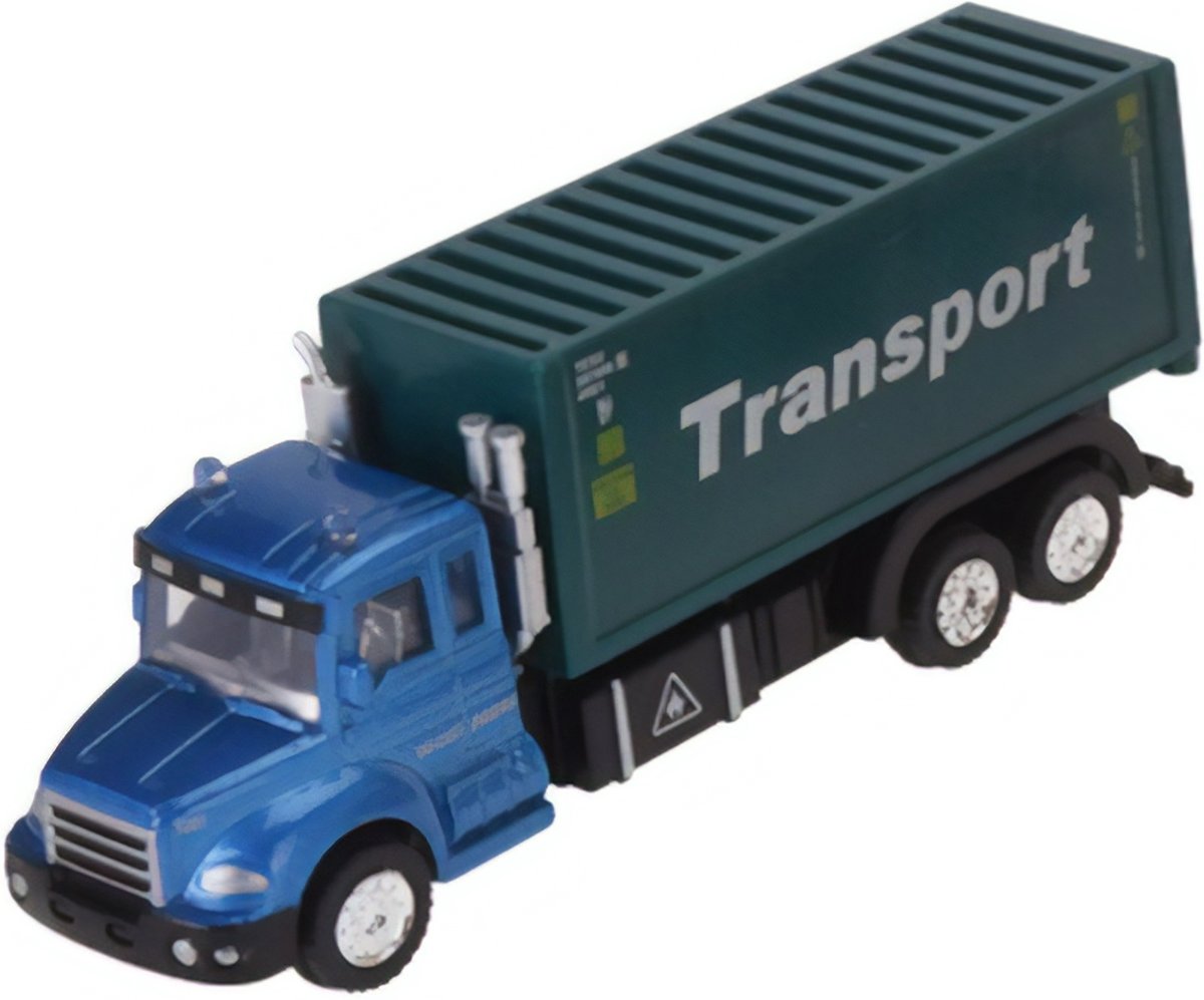 Free And Easy Vrachtwagen Met Aanhanger 16 Cm Groen