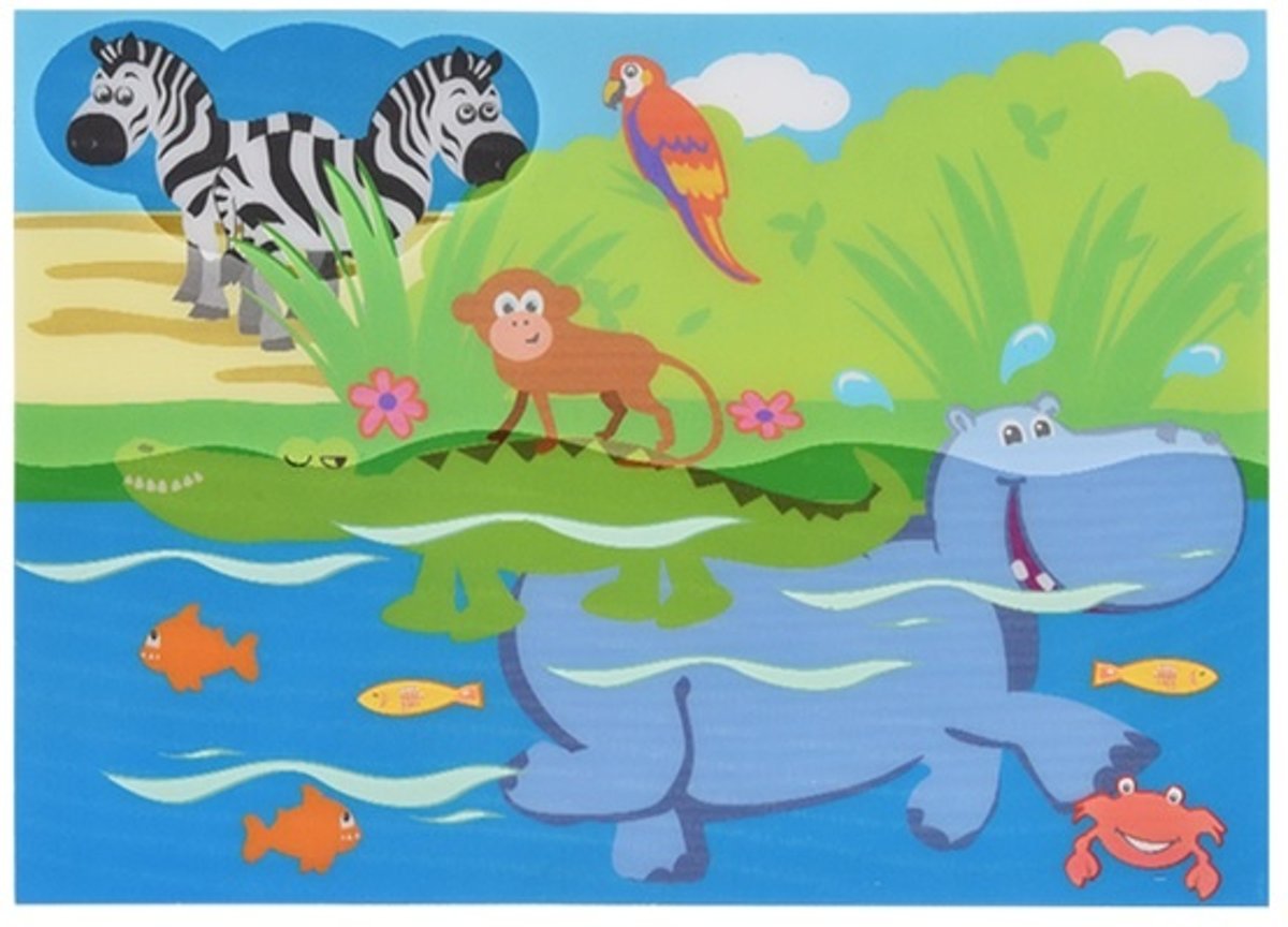 Free And Easy Waterverfset 2-delig Dieren 41 X 30 Cm