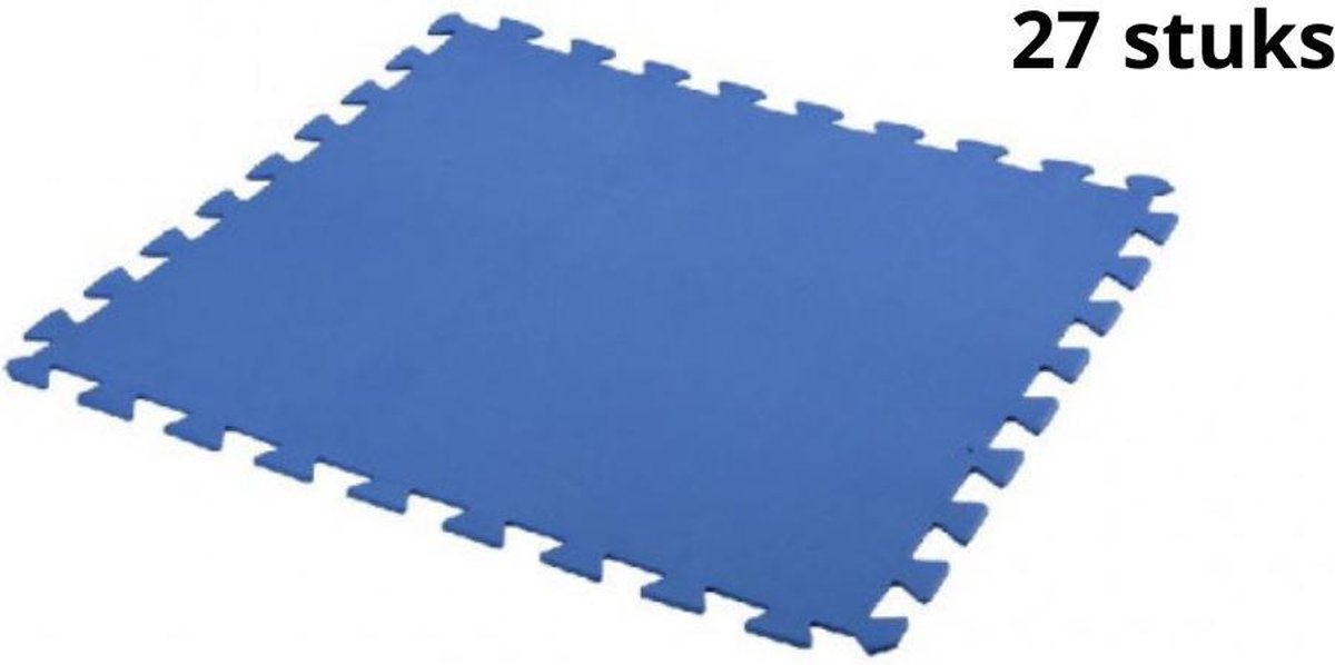 Free and Easy Zwembadtegels Foam Blauw 27 Stuks