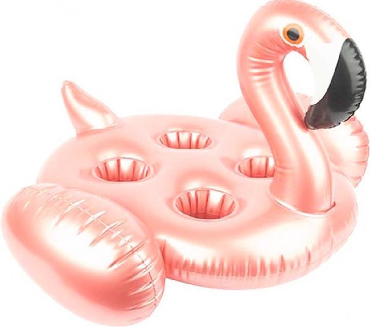 bekerhouder opbaasbaar Flamingo 14,5 cm PVC roze