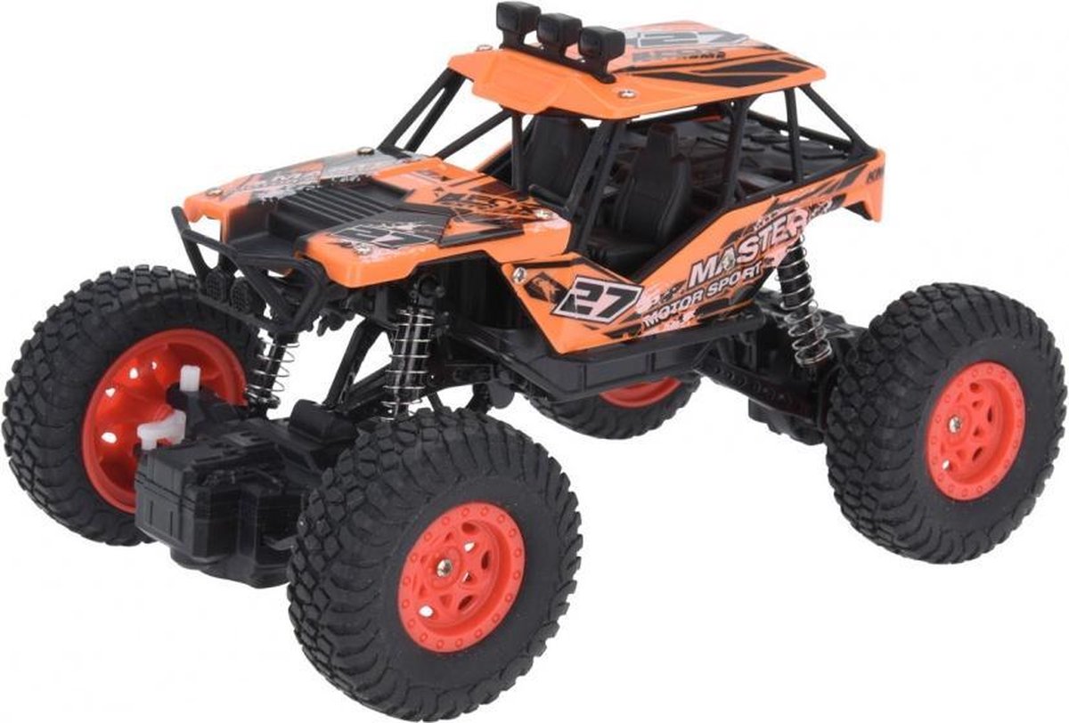 buggy met afstandsbediening 19 cm oranje