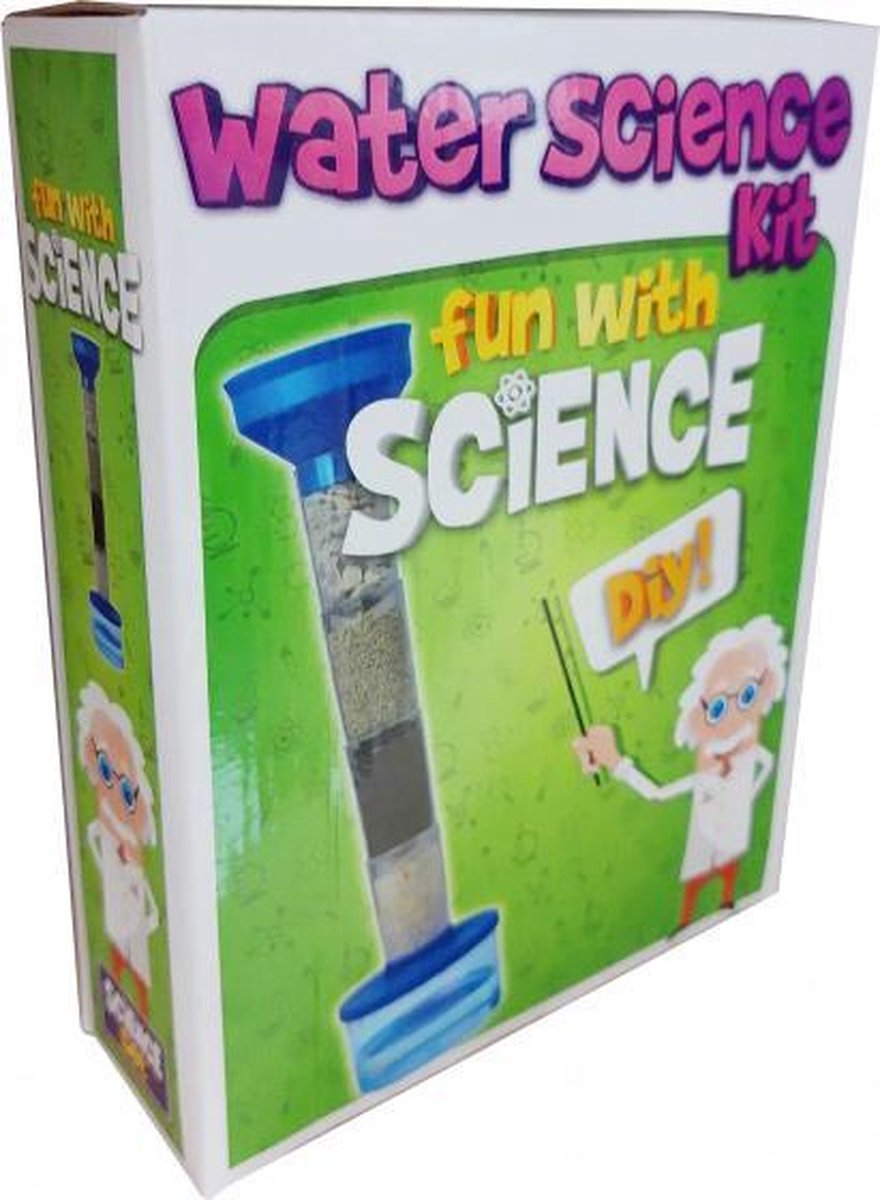 waterkundekit Fun with Science steen blauw 15-delig