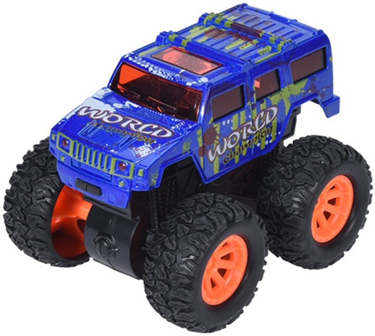 Free And Easy Speelgoedauto Monstertruck Frictie 9 Cm Blauw