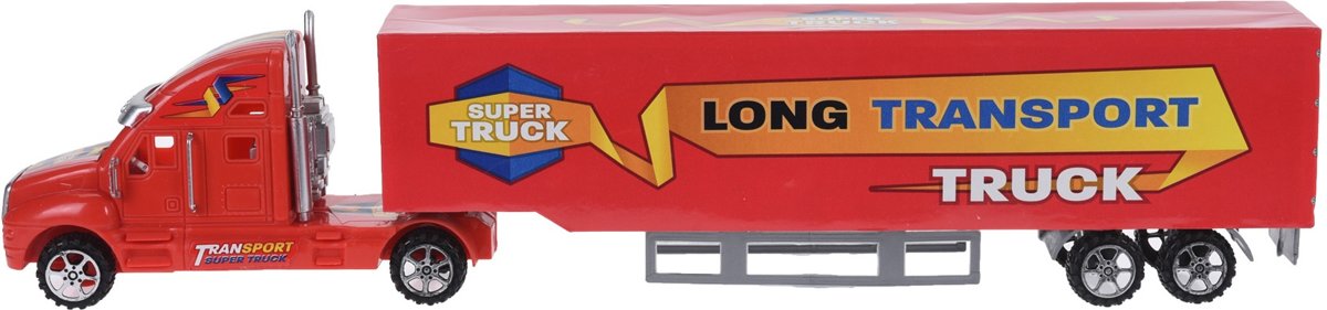 Free And Easy Vrachtwagen Super Truck 40 Cm Rood