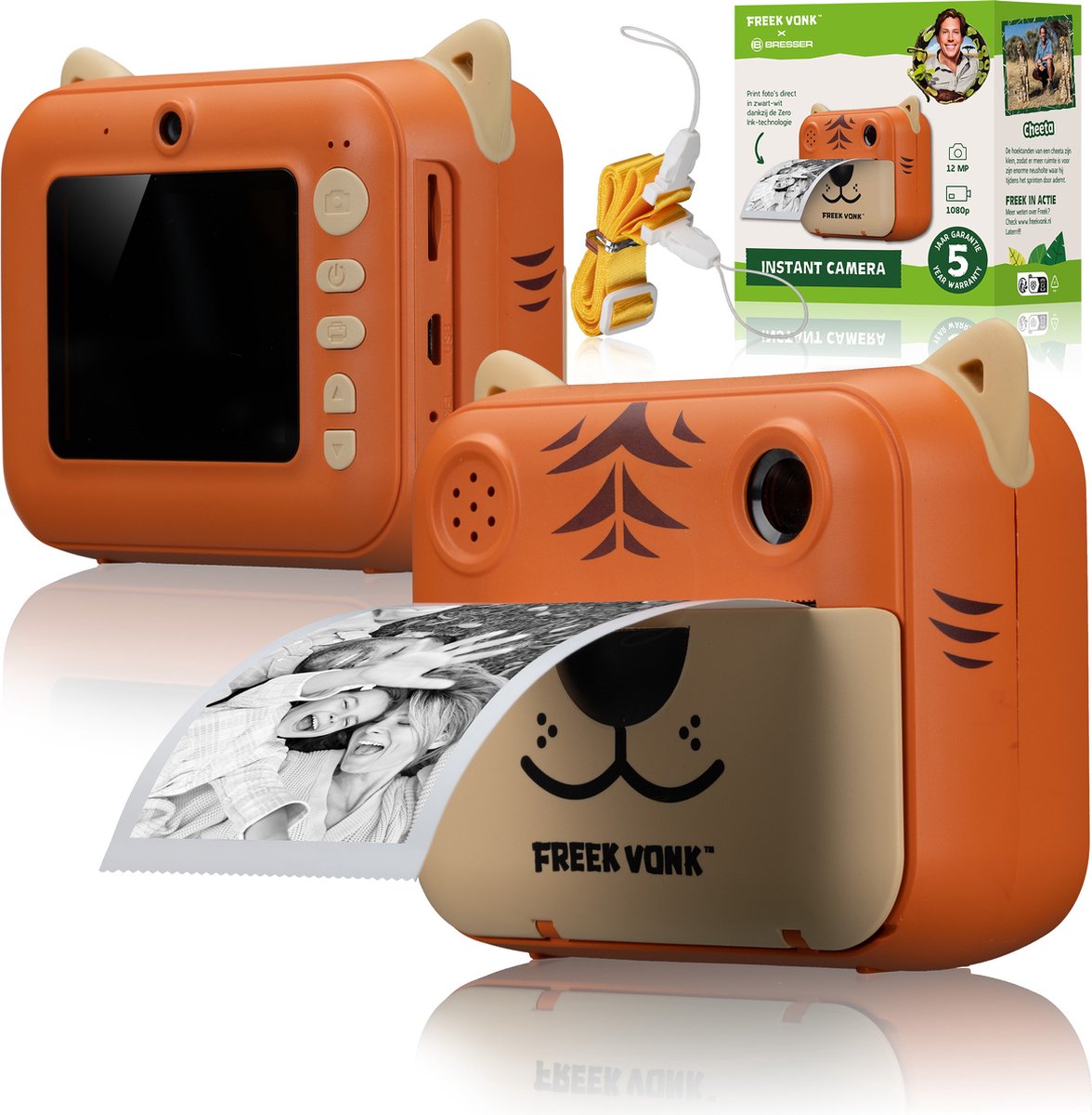   - Instant Camera voor Kinderen - Maak Selfies met Freek Vonk of met Dieren - Print fotos direct