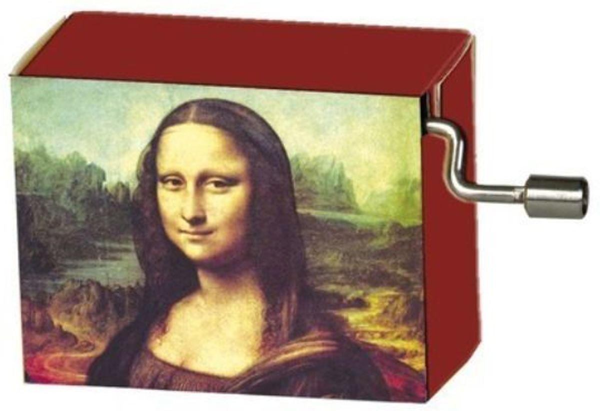 Muziekdoosje kunstenaars Leonardo da Vinci Mona Lisa