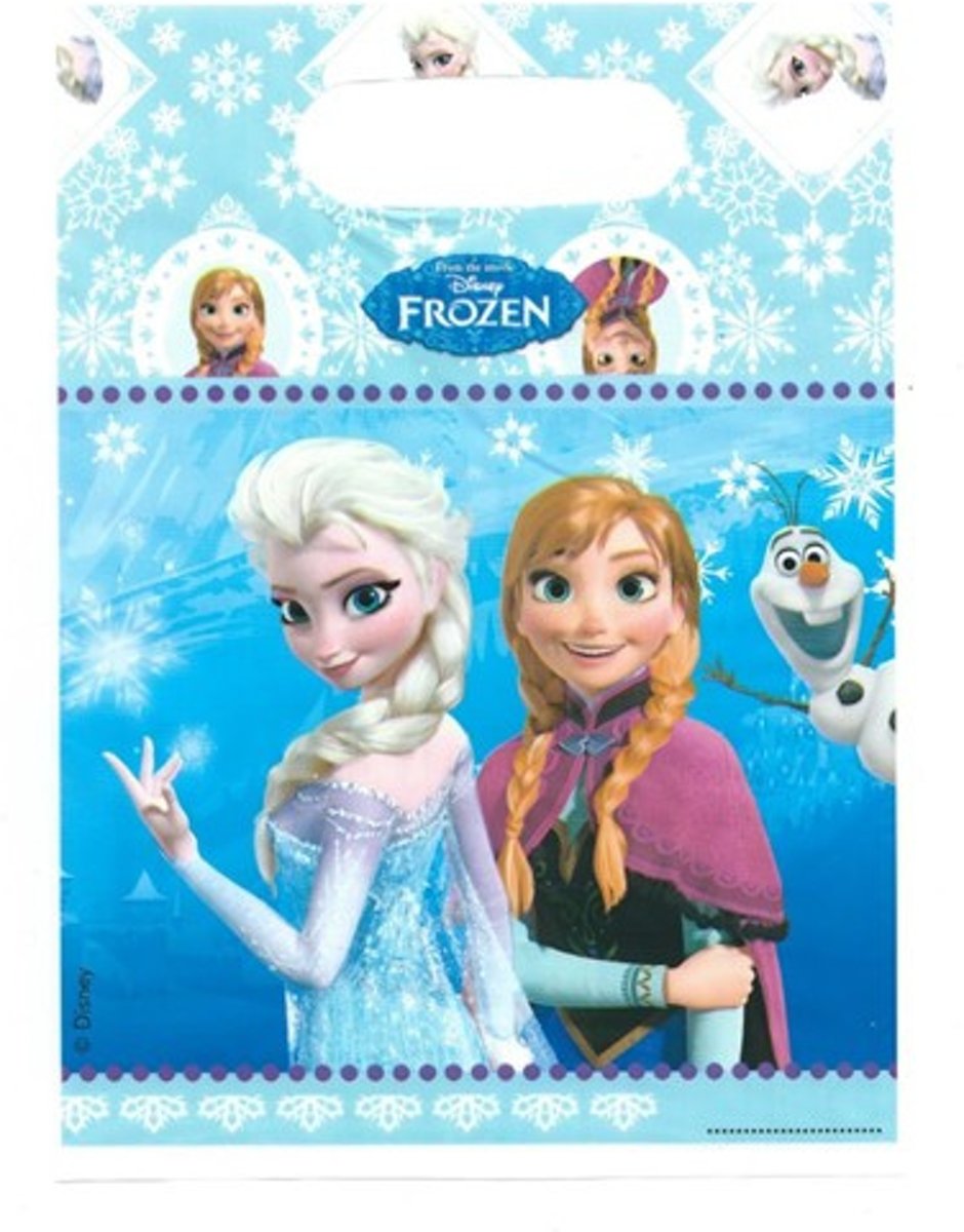 Frozen Elsa Anna Feestzakjes (6 stuks) Uitdeelzakjes plastic zakjes