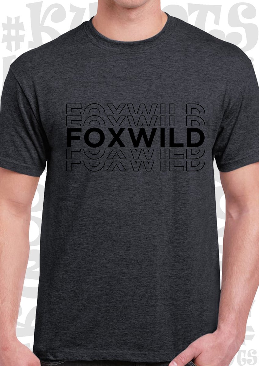 FOXWILD heren t-shirt - Donkergrijs met zwart - Maat 3XL - Peter Gillis - Massa is Kassa - Grappig - Humor - Quotes - Kwoots