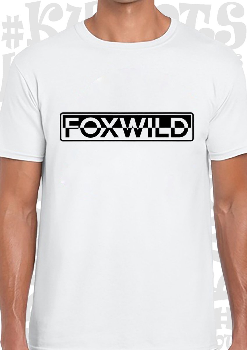 FOXWILD herenshirt - Wit - Maat L - Korte mouwen - Ronde hals - Peter Gillis - Massa is Kassa - Grappig - Humor - Quotes - Kwoots