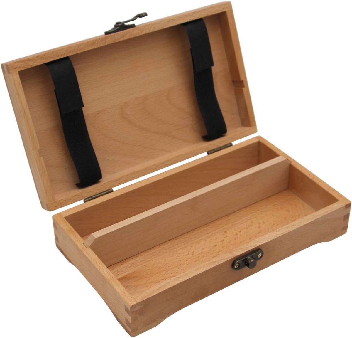 Houten pennenbakje - Beukenhout - Met onderverdelingen