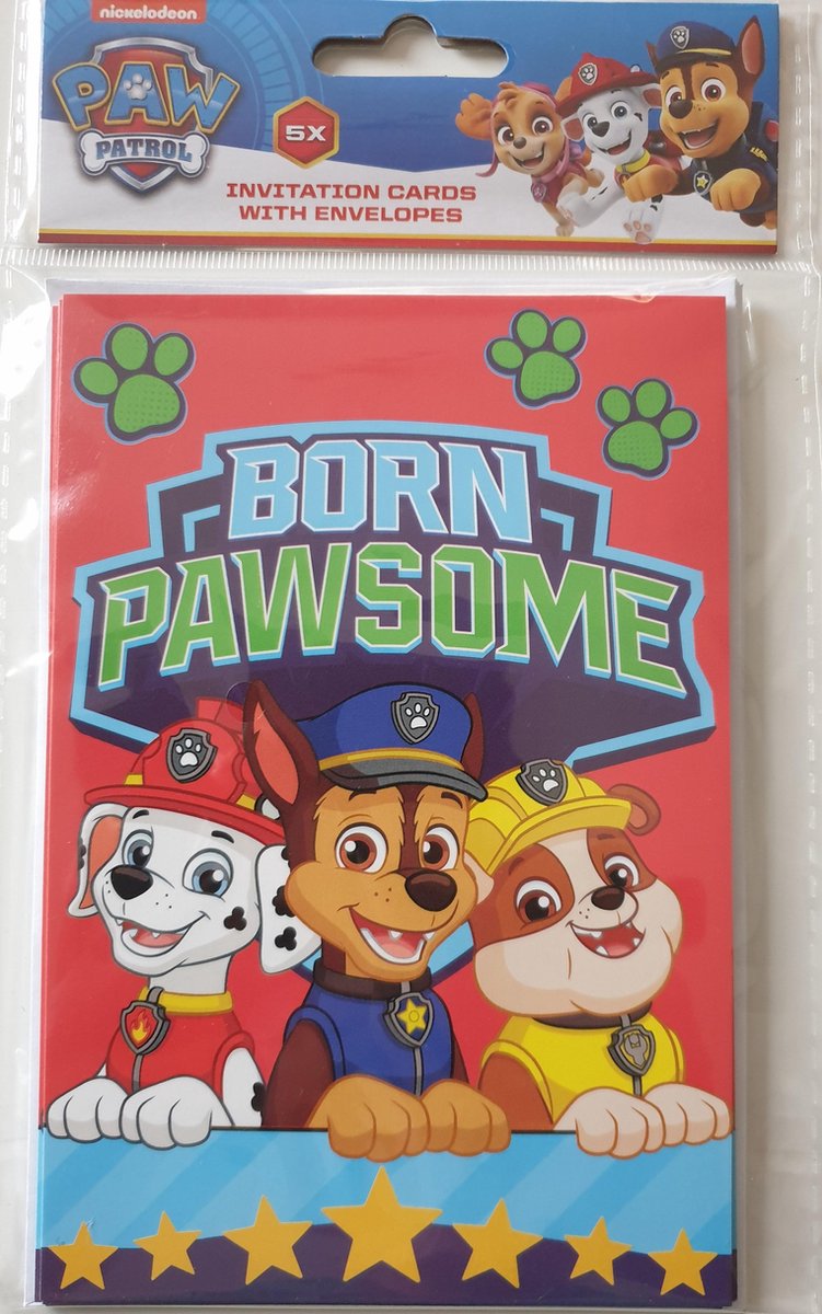 Uitnodiging Paw Patrol