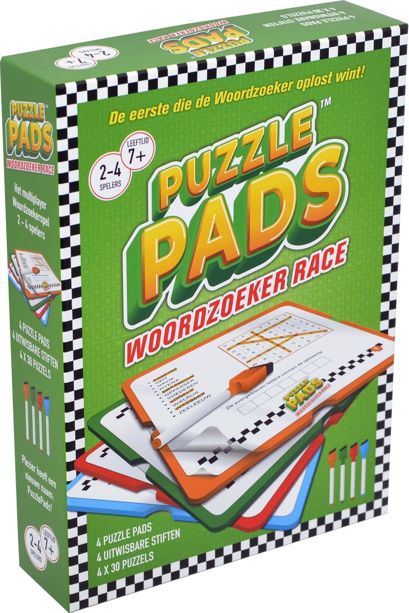 PuzzlePads - Woordzoeker race - Bordspel