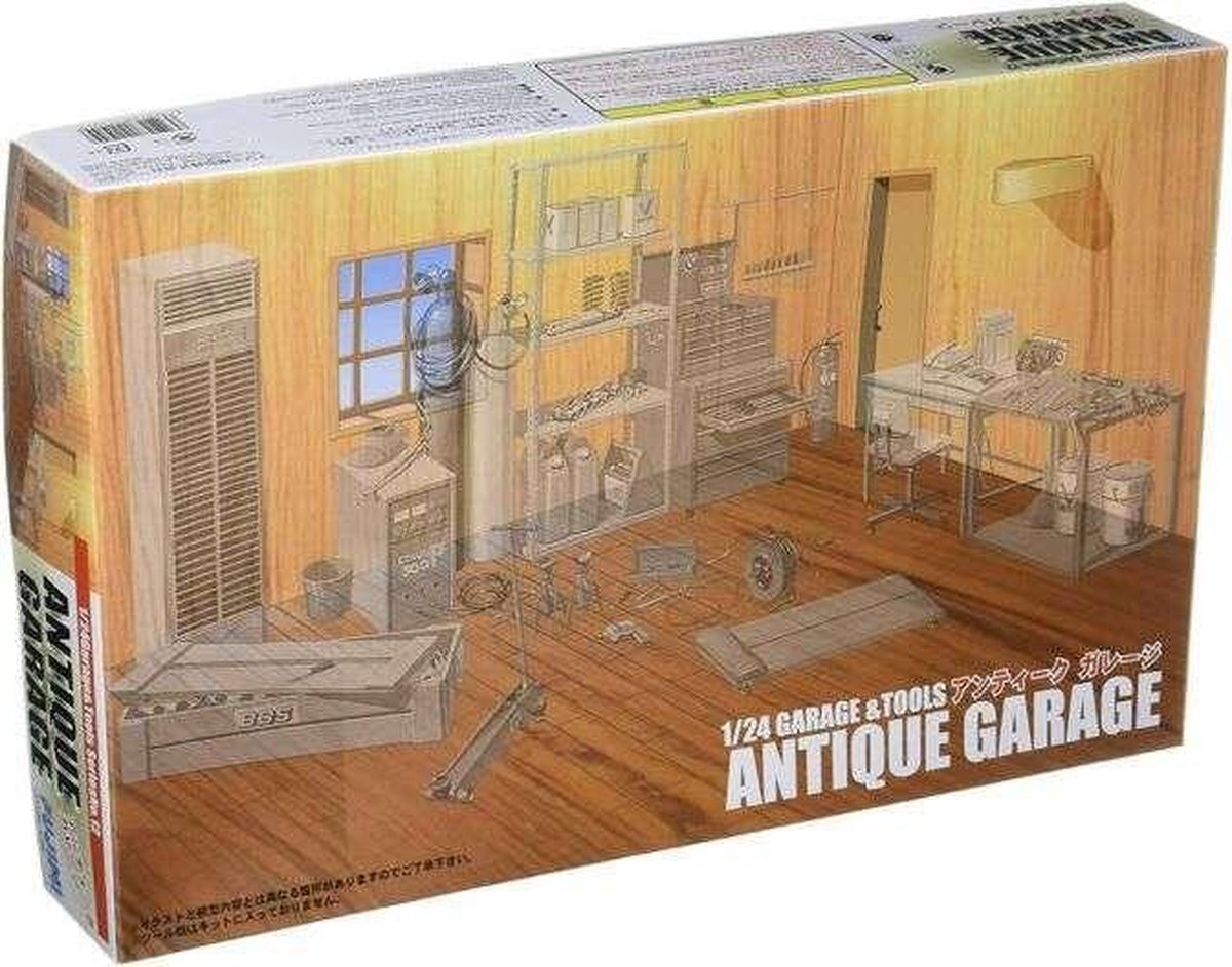 1:24 Fujimi 11104 Garage & Tools Antique Garage Plastic kit