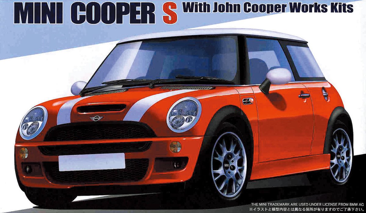 1:24 Fujimi 12253 Mini Cooper S with John Cooper Works Kits Plastic kit