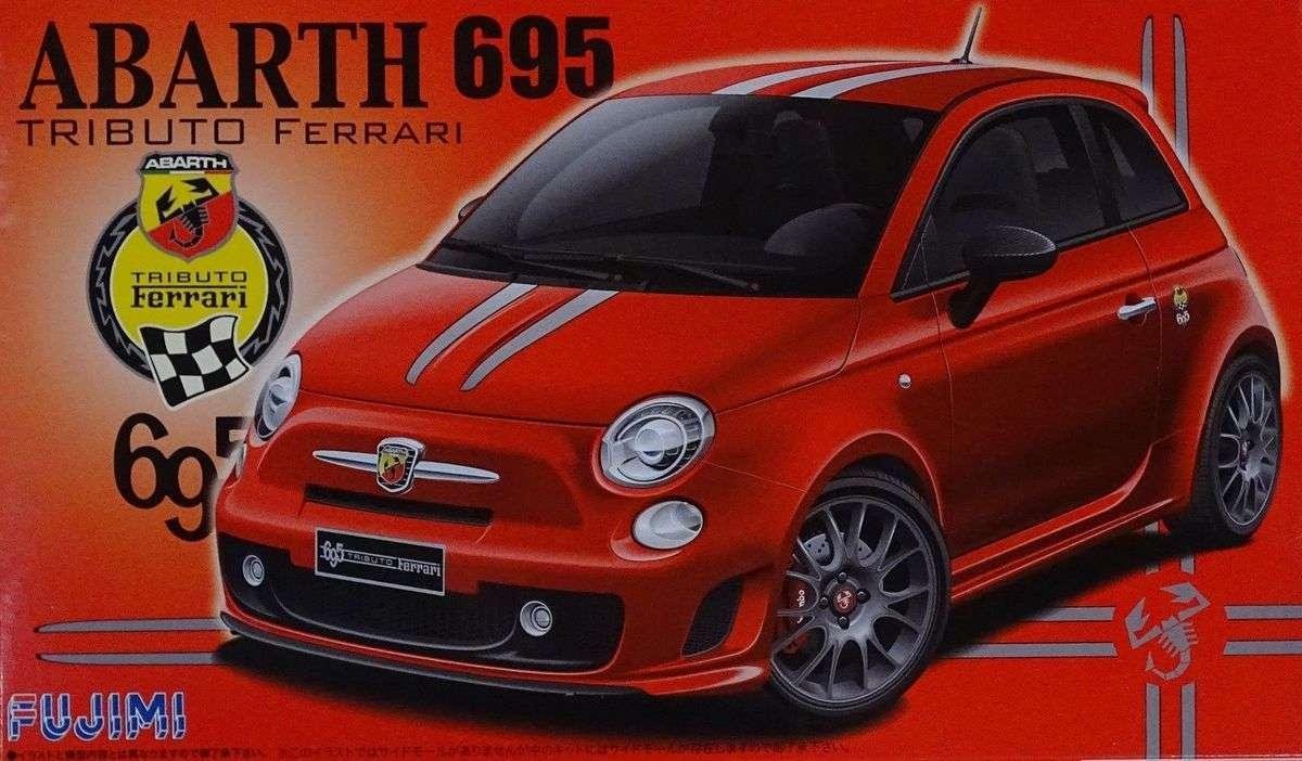 1:24 Fujimi 12384 Fiat 500 Abarth 695 Tribute to Ferrari Plastic kit