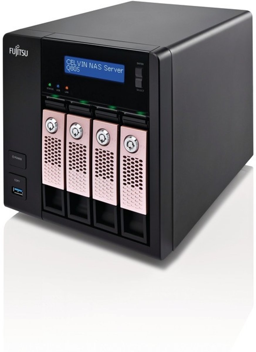 Fujitsu CELVIN NAS Q805 NAS Toren Ethernet LAN Zwart