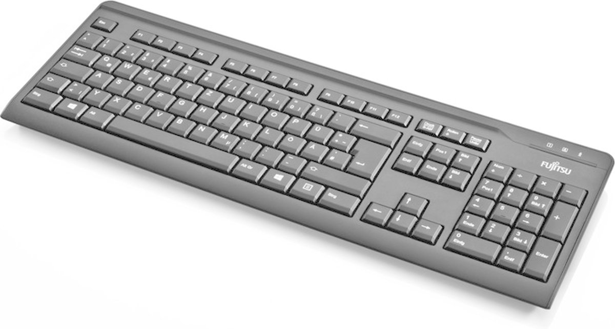 Fujitsu KB410 USB QWERTY Portugees Zwart