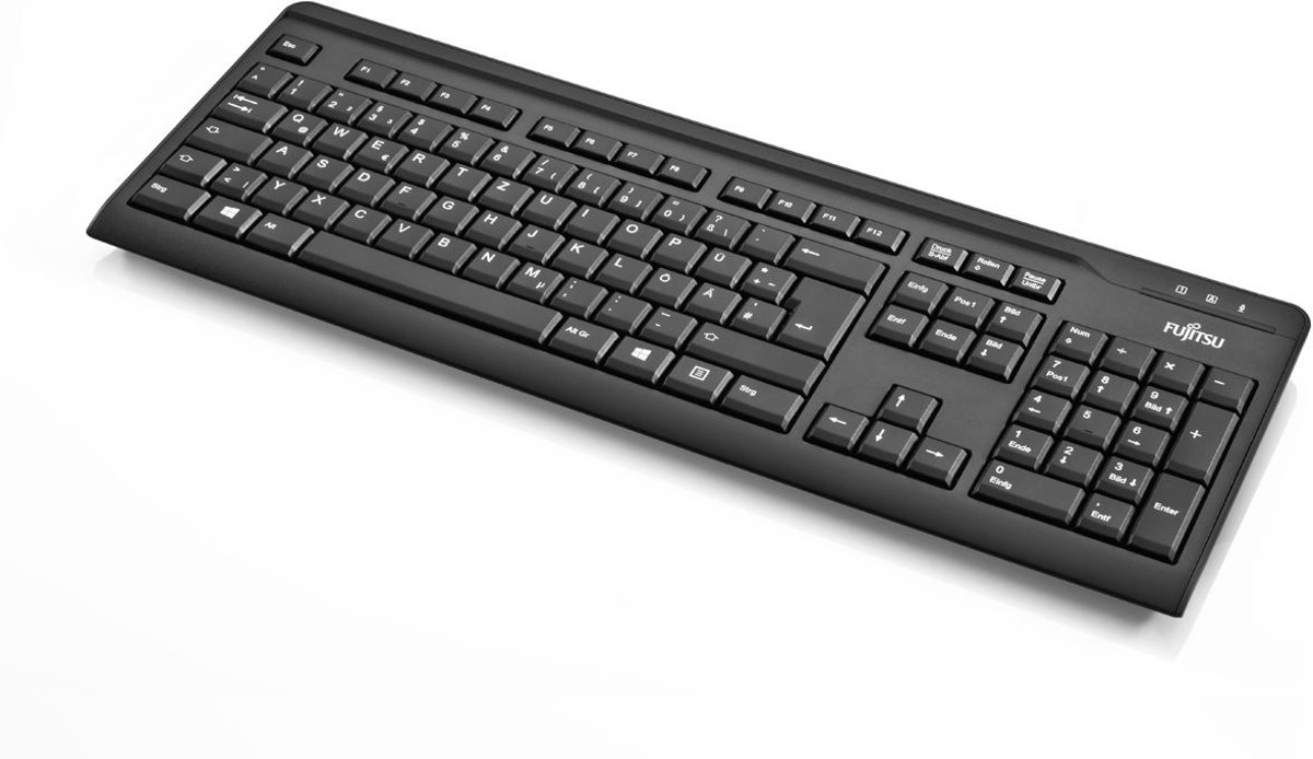 Fujitsu KB410 USB QWERTY Zwart toetsenbord