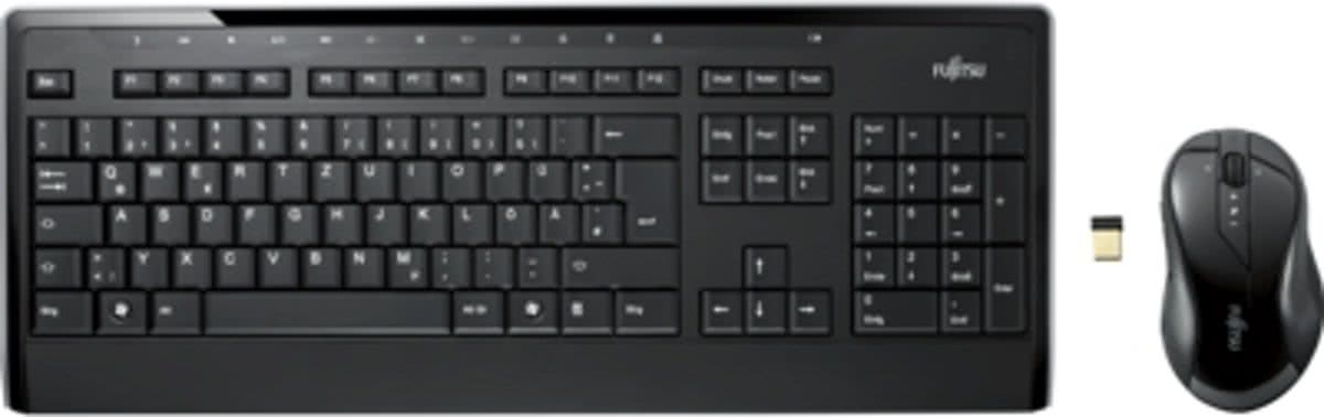 Fujitsu LX901 RF Draadloos QWERTY Zwart toetsenbord