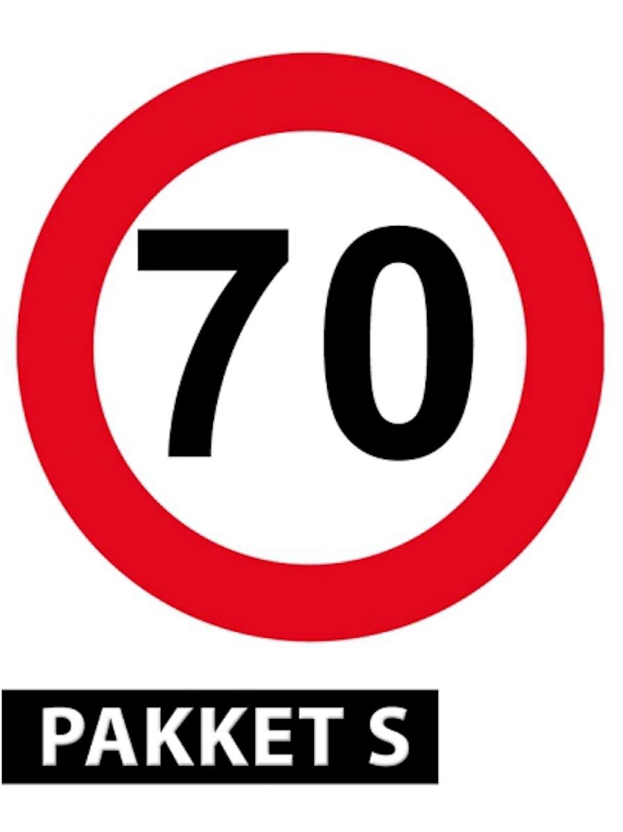 70 jaar versiering pakket klein