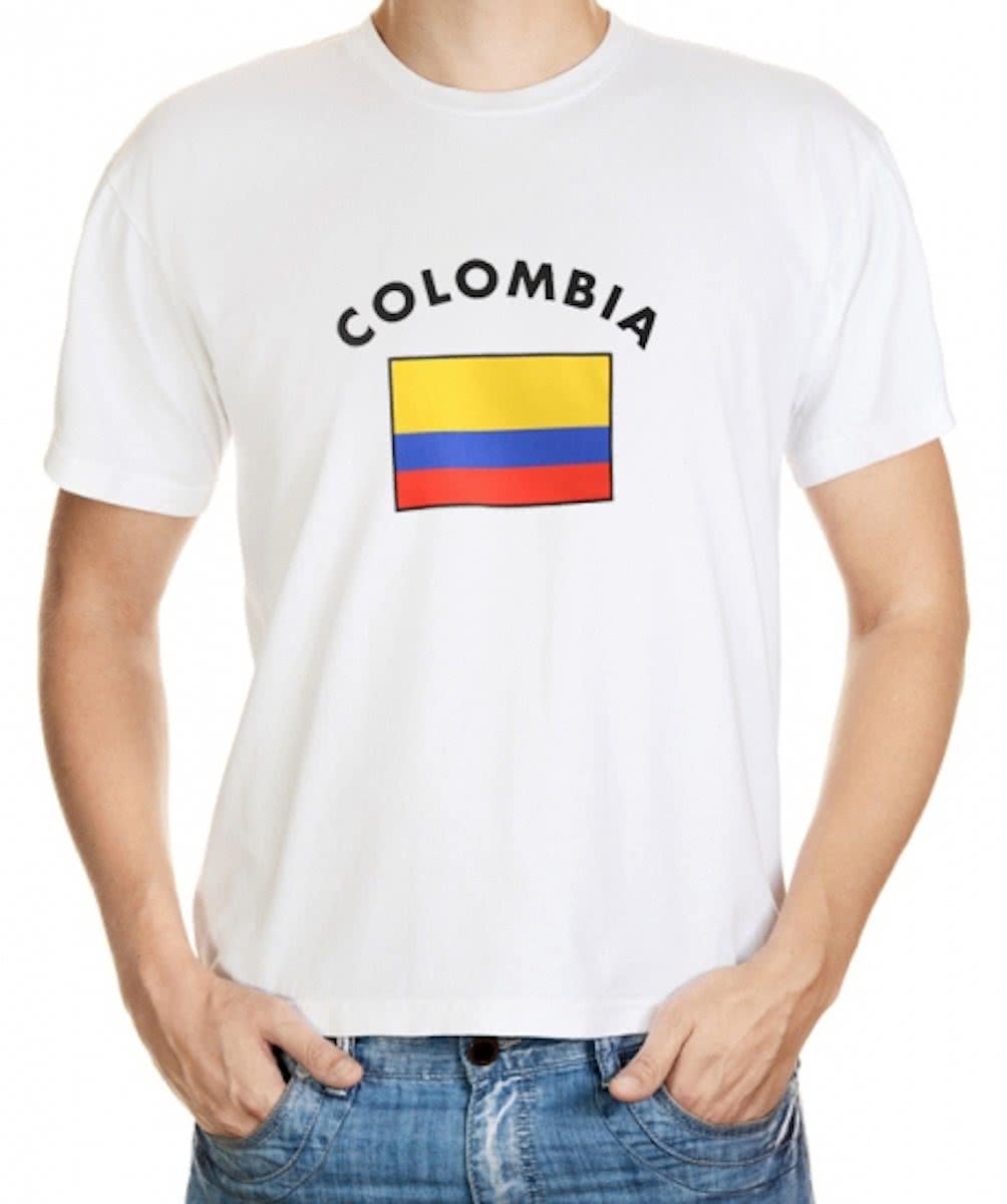 Colombia t-shirt met vlag 2xl