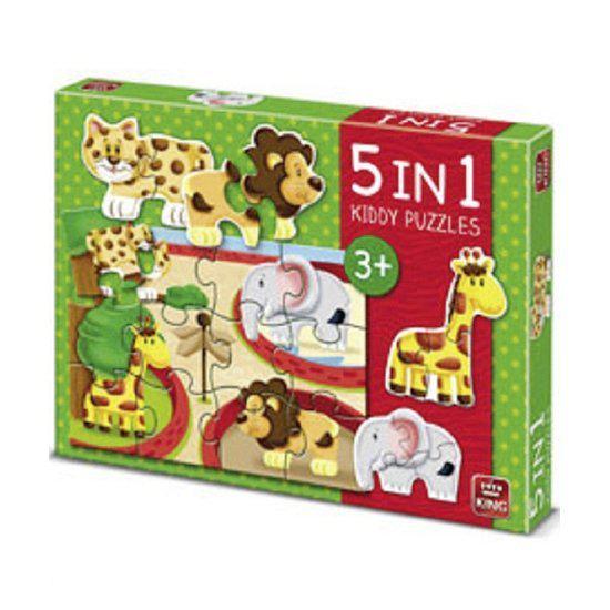 Dierentuin puzzel 5 in 1