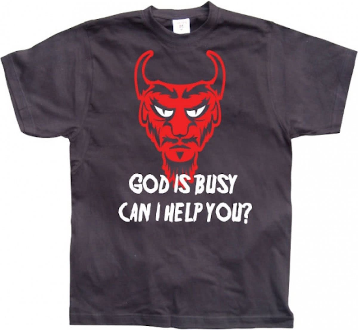 Fun t-shirt God Is Busy heren L